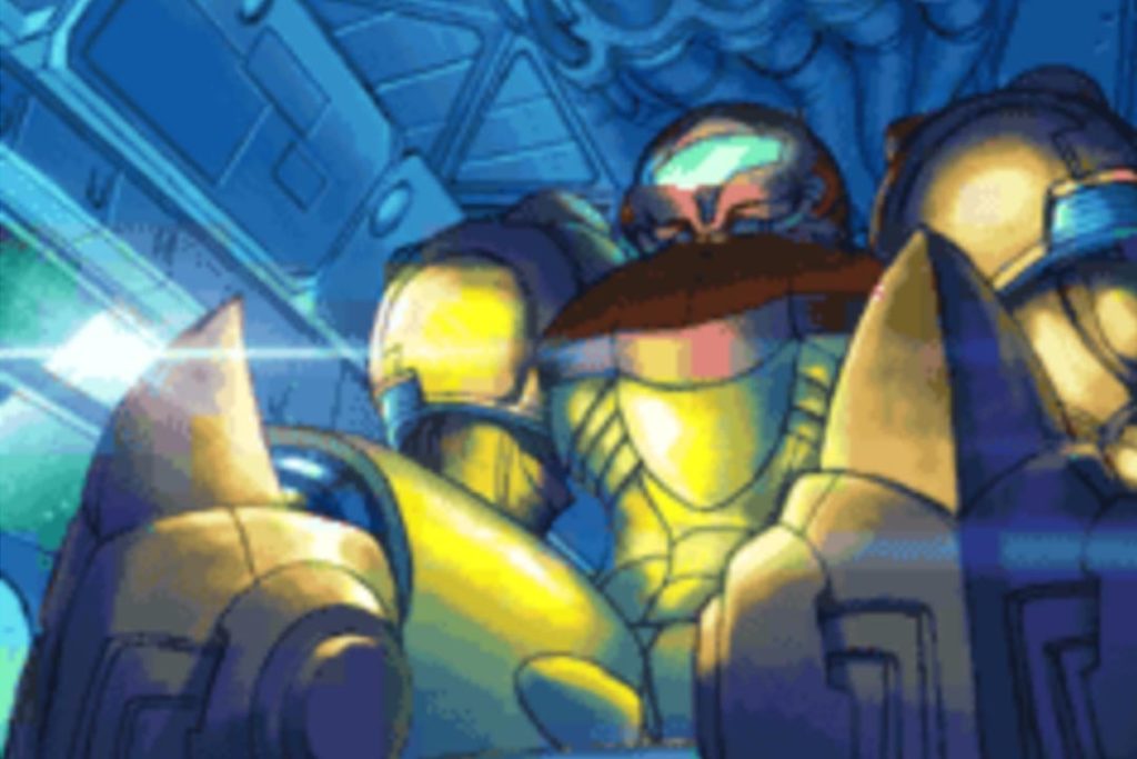 The main character of Metroid Fusion ROM