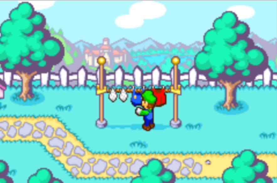 Mario character on the Mario and Luigi Superstar Saga